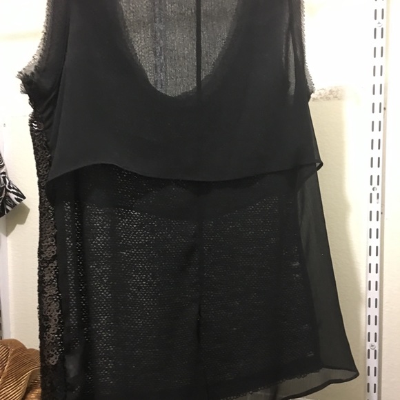 Jessica Simpson Black  sequin tank top - Picture 8 of 10